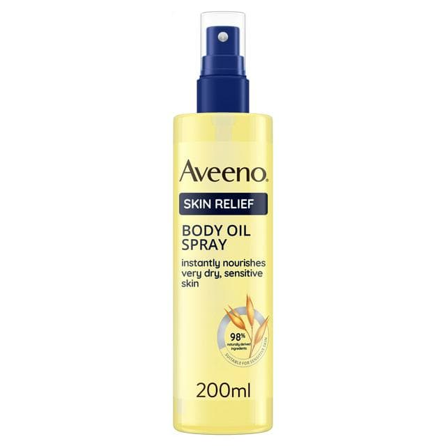 Aveeno Skin Relief Body Oil Spray Sensitive Moisturiser 200ml - gallery image 1