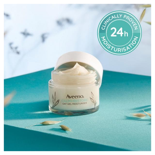 Aveeno Face Calm & Restore Oat Gel Face Cream Moisturiser 50ml - gallery image 6