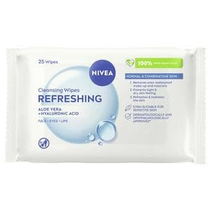 Nivea Biodegradable Cleansing Face Wipes Normal Skin Pack x25