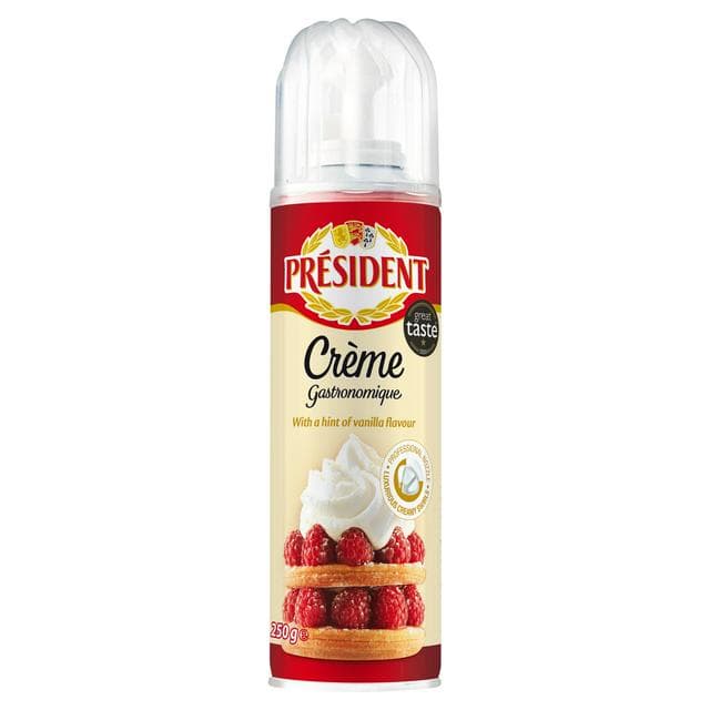 President Squirty Spray Cream 250g - gallery image 1
