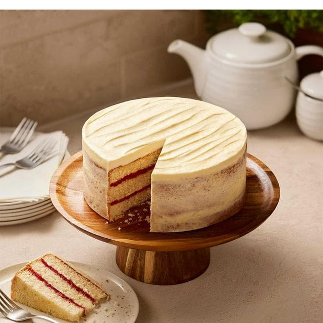 Sainsbury's 1.4kg Vanilla Naked Celebration Cake, Taste the Difference - gallery image 2