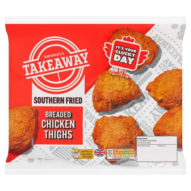 Sainsbury's Southern Fried Chicken Thighs 700g - gallery image 1