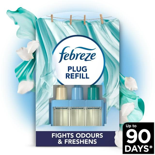 Febreze 3Volution Air Freshener Plug In Refill Fresh Linen 20ml - gallery image 1