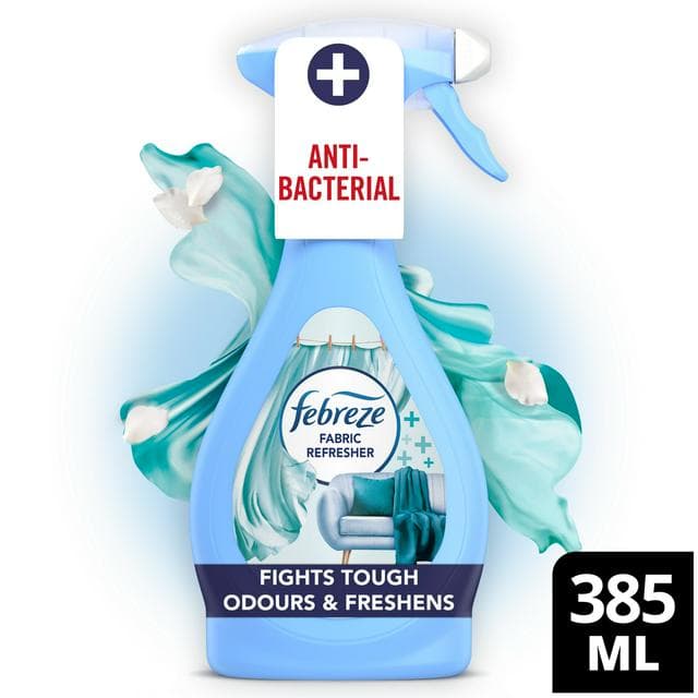 Febreze Antibacterial Fresh Linen Fabric Freshener 375ml - gallery image 1