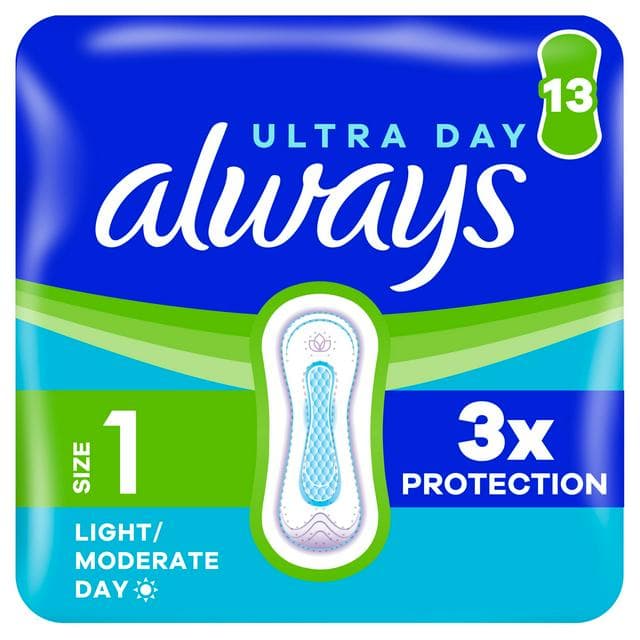 Always Ultra Day Sanitary Towels Normal Size 1 Pads x13 - gallery image 1