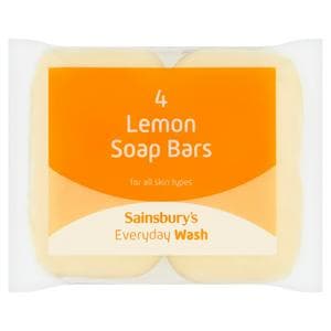 Sainsbury's The Collection Lemon Soap Bars 4x125g