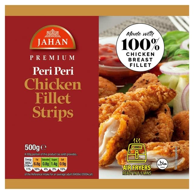 Jahan Premium Peri Peri Chicken Fillet Strips 500g - gallery image 1