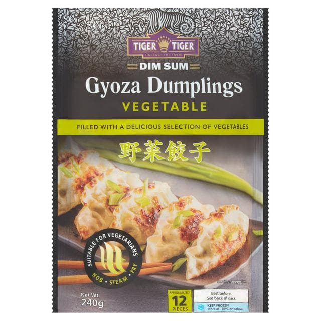 Tiger Tiger Dim Sum Gyoza Dumplings Vegetable 240g - gallery image 1
