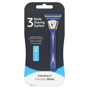 Sainsbury's Everyday 3 Blade Razor with Refill Blade
