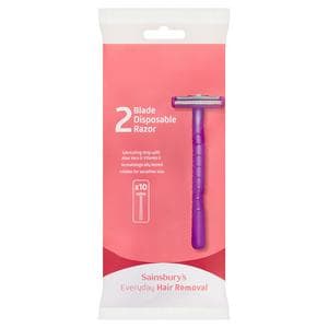 Sainsbury's Smooth 2 Blade Disposable Razors x10