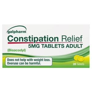 Galpharm Entrolax Bisacodyl Constipation Relief Tablets x20 5mg
