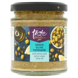 Sainsbury's Green Olive Tapenade with Lemon & Capers, Taste the Difference 170g