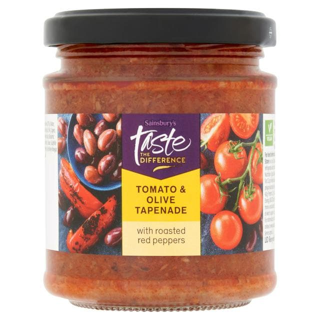 Sainsbury's Tomato & Olive Tapenade, Taste the Difference 170g - gallery image 1