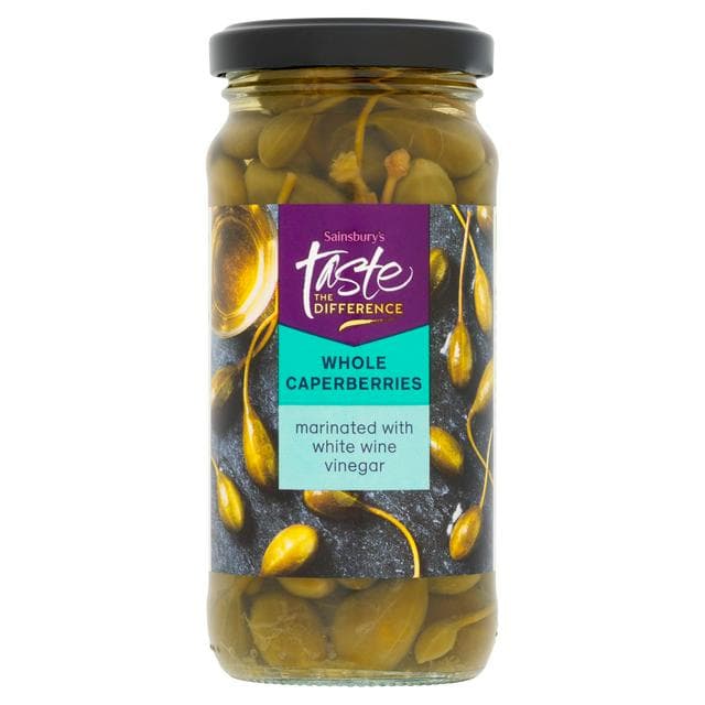 Sainsbury's Whole Caperberries, Taste the Difference 230g (120g*) - gallery image 1