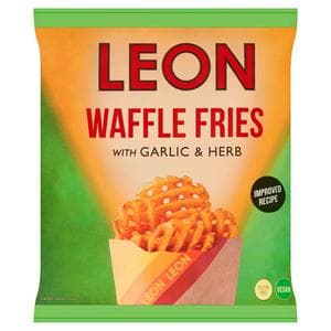 LEON Waffle Fries with Garlic & Herb 550g
