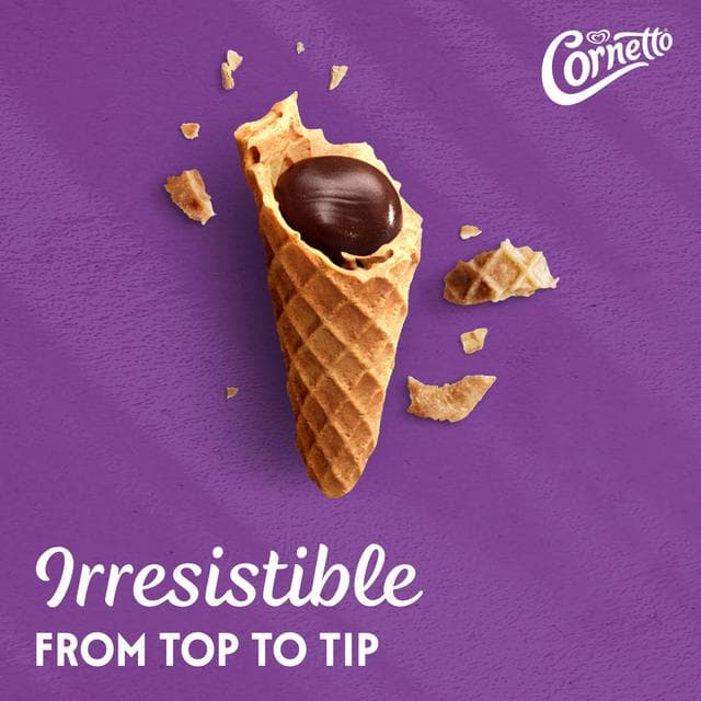 Cornetto Soft Cookie & Chocolate Ice Cream Cones 4x140ml - gallery image 3