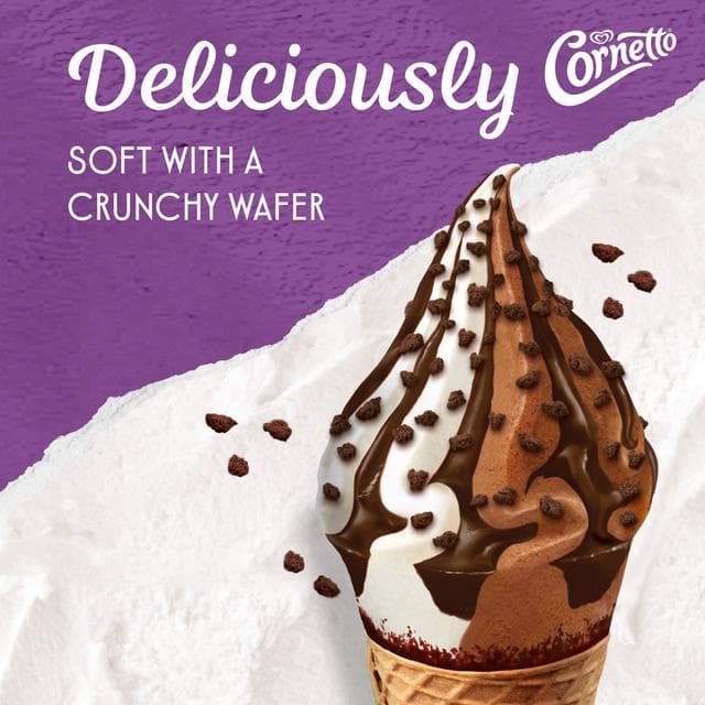 Cornetto Soft Cookie & Chocolate Ice Cream Cones 4x140ml - gallery image 6