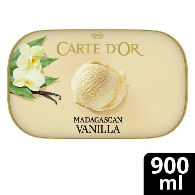 Carte D'or 900ml Madagascan Vanilla Ice Cream Tub - gallery image 1