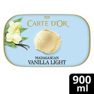 Carte D'or 900ml Madagascan Vanilla Light Ice Cream Tub