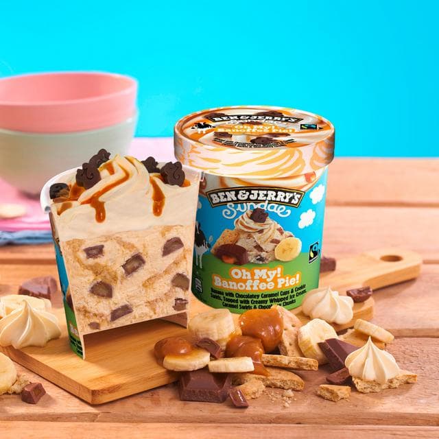 Ben & Jerry's Sundae Oh My! Banoffee Pie! Ice Cream Tub 427ml - gallery image 3