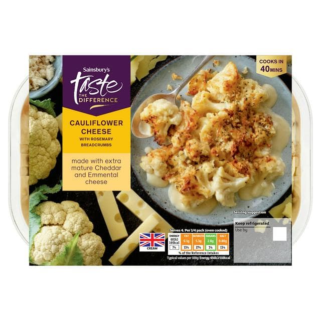 Sainsbury's 600g Cauliflower Cheese, Taste the Difference - gallery image 1