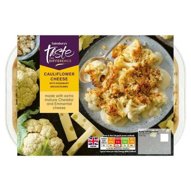 Sainsbury's Cauliflower Cheese, Taste the Difference 600g - gallery image 1