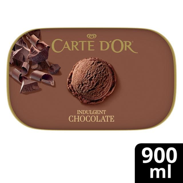 Carte D'or Indulgent Chocolate Ice Cream Dessert Tub 900ml - gallery image 2