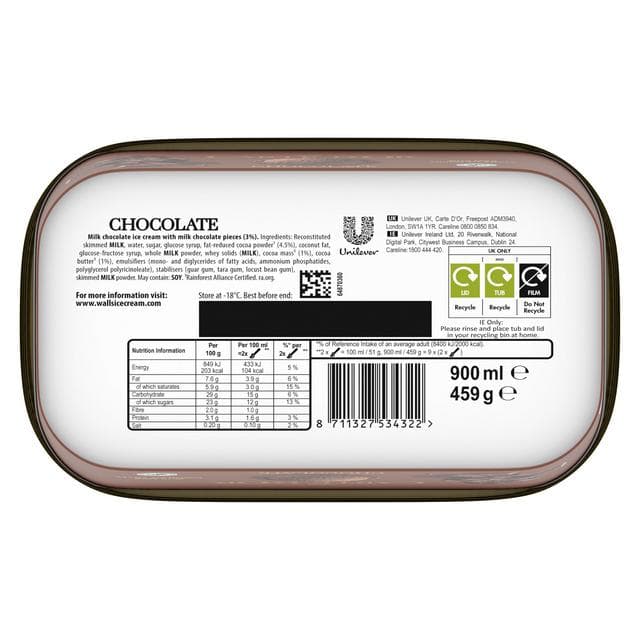 Carte D'or Indulgent Chocolate Ice Cream Dessert Tub 900ml - gallery image 6
