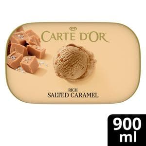 Carte D'or Rich Salted Caramel Ice Cream Dessert Tub 900ml