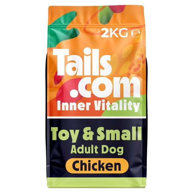 Tails.com Inner Vitality with Freshly Prepared Chicken Toy & Small Adult Dry Dog Food 8 Months - 8 Years 2kg - gallery image 1