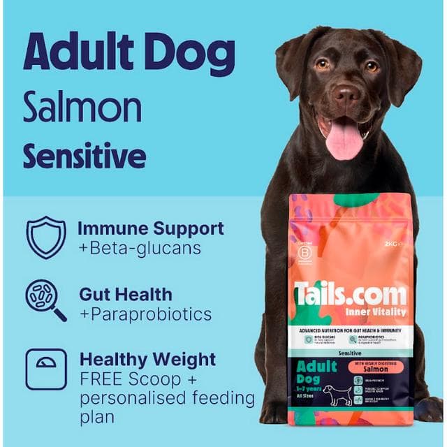 tails.com Inner Vitality Advanced Nutrition Dry Dog Food Sensitive Salmon 2kg - gallery image 5