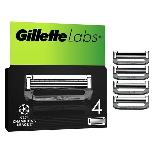 Gillette Labs with Exfoliating Bar & Heated Razor Blades Refills x4 - gallery image 1