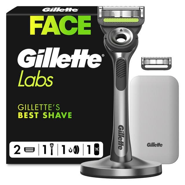 Gillette Labs with Exfoliating Bar Razor Travel Case & Blades x2 - gallery image 1