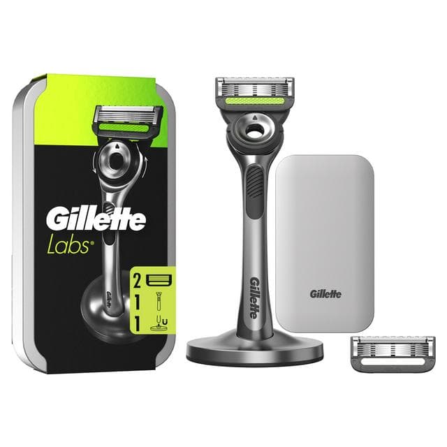 Gillette Labs with Exfoliating Bar Razor Travel Case & Blades x2 - gallery image 1