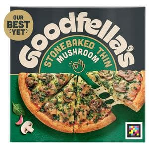 Goodfella's Stonebaked Thin Mushroom, Spinach & Garlic Pizza 378g