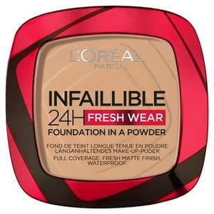 L'Oreal Paris Infallible 24H Fresh Wear Foundation in a Powder Shade 140 Golden Beige