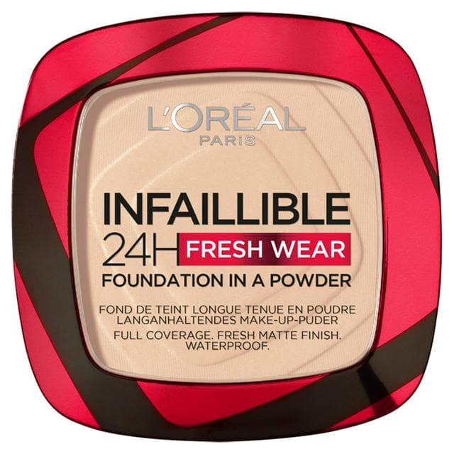 L'Oreal Paris Infallible 24H Fresh Wear Foundation in a Powder Shade 20 Ivory - gallery image 1