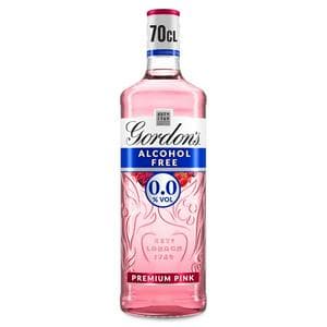 Gordon's Premium Pink 0.0% Alcohol Free Spirit Bottle 70cl
