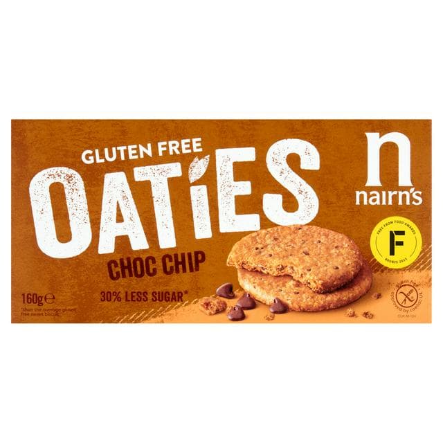 Nairn's Gluten Free Oaties Choc Chip 160g - gallery image 1
