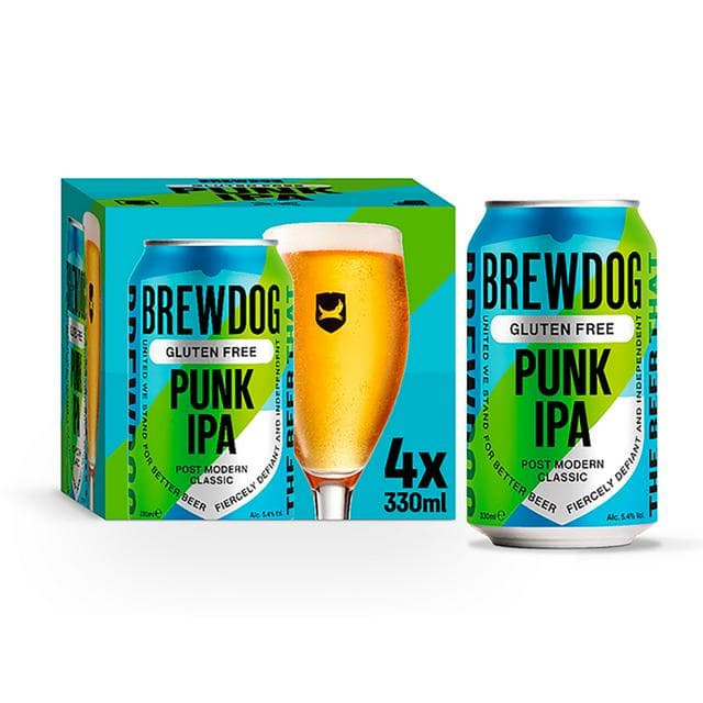 BrewDog Gluten Free Punk IPA 4x330ml - gallery image 1