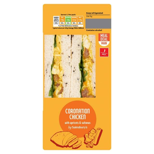 Sainsbury's Coronation Chicken with Apricots & Sultanas - gallery image 1