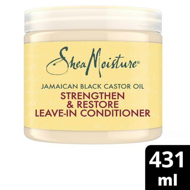 SheaMoisture Jamaican Black Castor Oil Strengthen & Restore Leave-In Conditioner for Damaged Curly Hair 431ml - gallery image 1