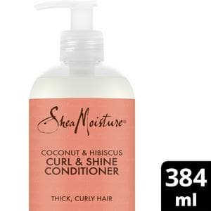 SheaMoisture Coconut & Hibiscus Curl & Shine Conditioner Adds Shine to Dry Curly Hair 384ml