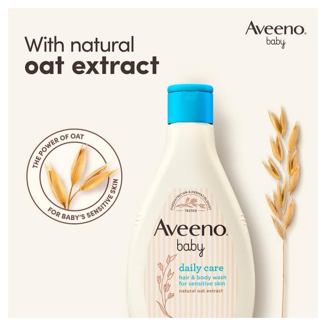 Aveeno Baby Daily Care Hair & Body Baby Wash 250ml - gallery image 2