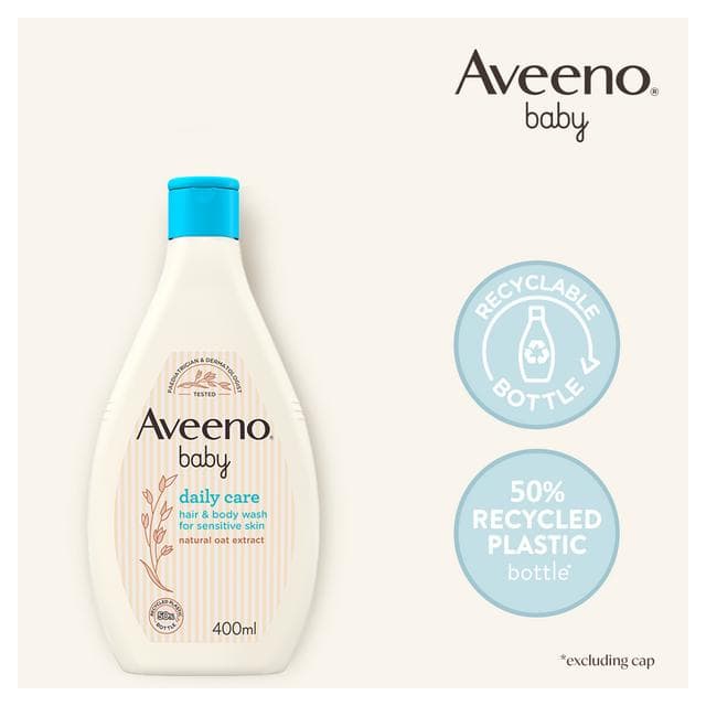 Aveeno Baby Daily Care Hair & Body Wash 400ml - gallery image 4