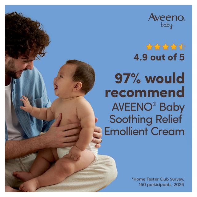 Aveeno Soothing Relief Emollient Dry Skin Baby Cream 150ml - gallery image 5