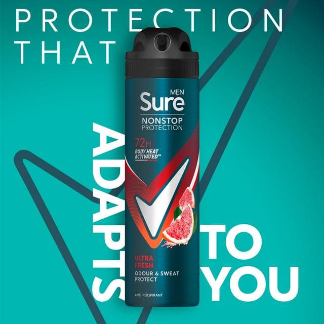 Sure Men Ultra Fresh 72h Nonstop Protection Antiperspirant Deodorant 150ml - gallery image 2