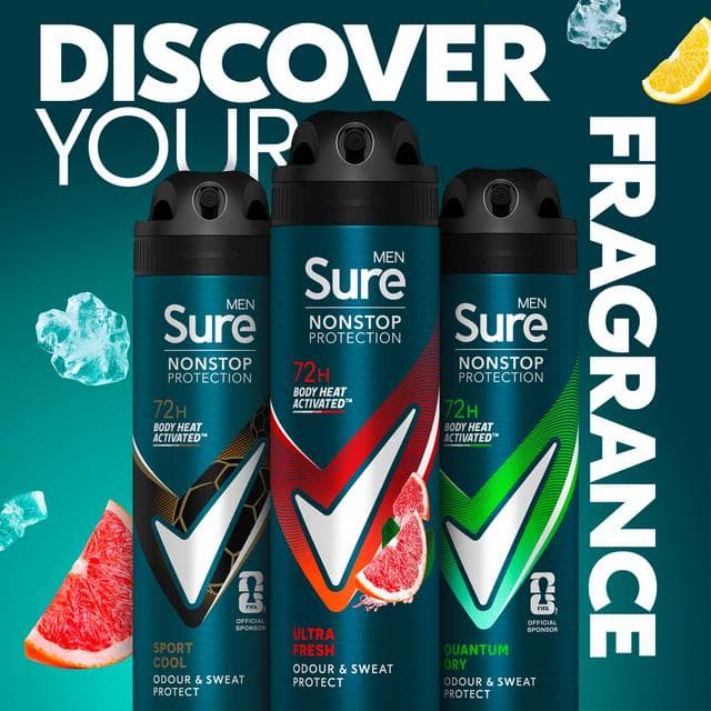 Sure Men Ultra Fresh 72h Nonstop Protection Antiperspirant Deodorant 150ml - gallery image 5