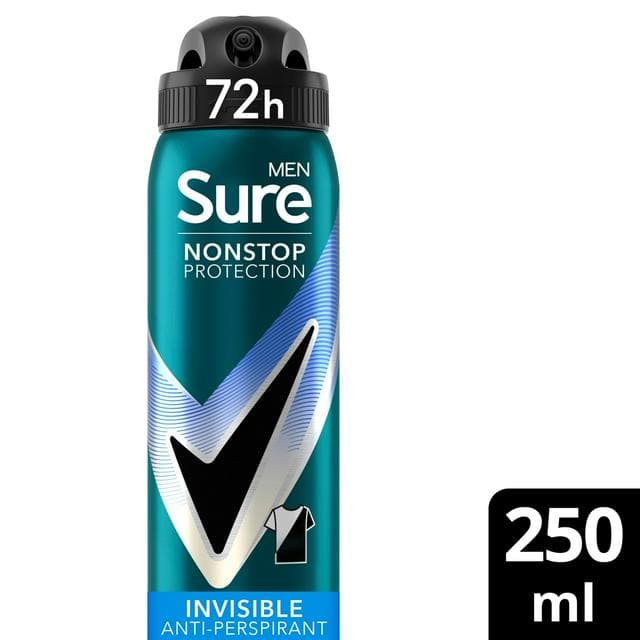 Sure Men 250ml Invisible Ice Fresh 72h Nonstop Protection Antiperspirant Deodorant - gallery image 1