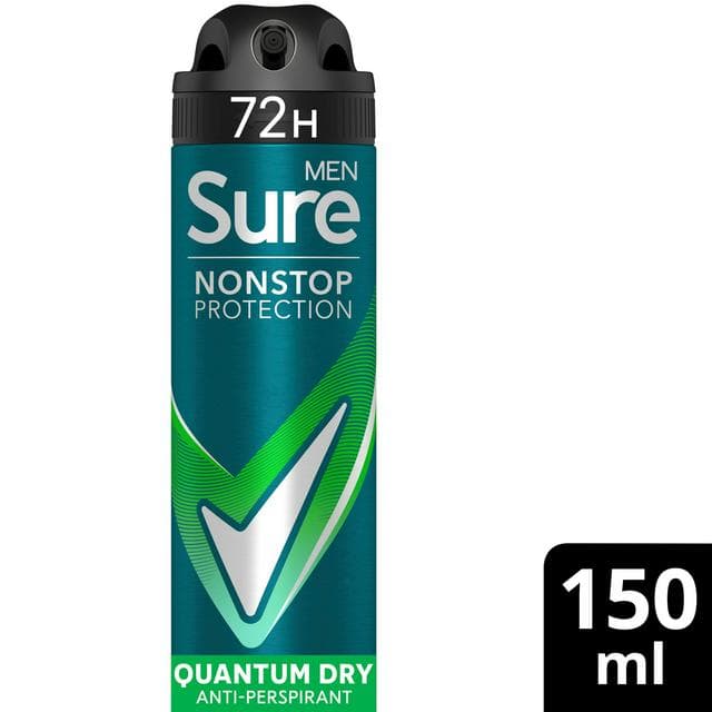 Sure Men Quantum Dry 72h Nonstop Protection Antiperspirant Deodorant 150ml - gallery image 1